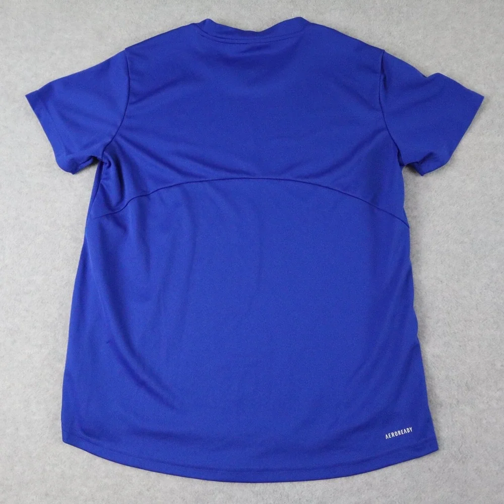 Adidas Shirt Boys Youth Large 16-18 Primegreen AeroReady Activewear Short Sleeve